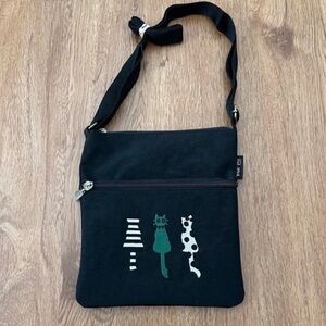 NWOT Cat pattern crossbody sling bag from Seoul Korea